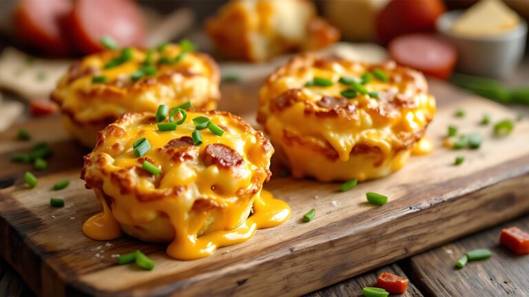 Savory Sausage Egg and Cheese Muffins