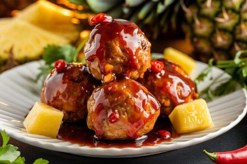 Sweet and Spicy Pineapple Meatballs: The Ultimate Party Appetizer!