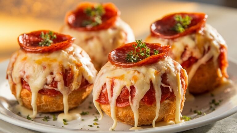 Cheesy Pepperoni Pizza Bombs Recipe