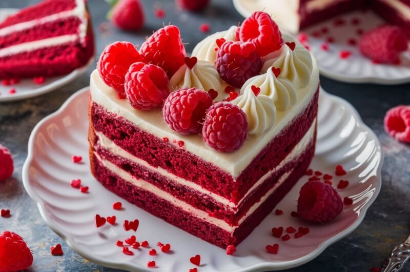 Decadent Red Velvet Heart Cake Recipe