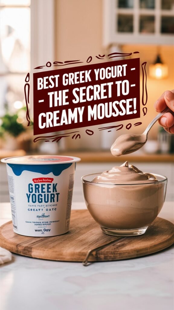 Best Greek Yogurt – The Secret to Creamy Mousse!