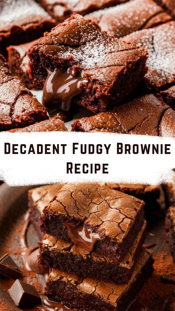 Decadent Fudgy Brownie Recipe