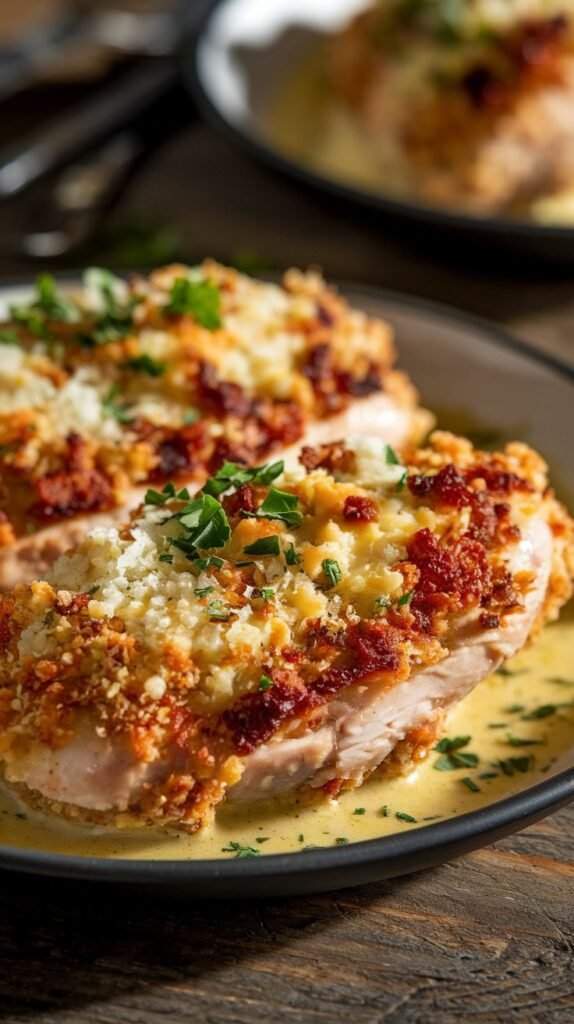 Longhorn-inspired Parmesan Crusted Chicken