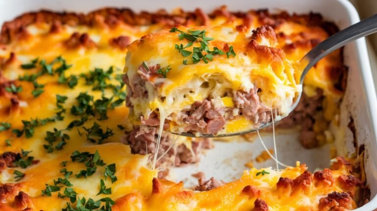 Savory Breakfast Sausage Egg and Cheese Casserole Recipe That Will Make You a Morning Person