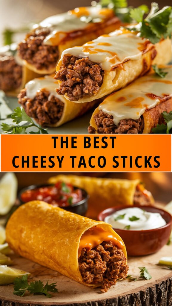 The BEST Cheesy Taco Sticks